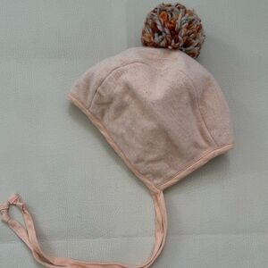 Briar Pink Pom Bonnet 12-18M